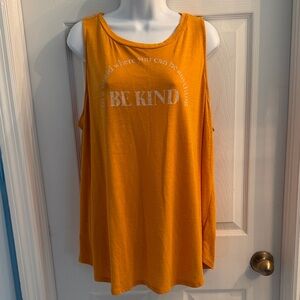 Torrid’s Be Kind Yellow Tank Top